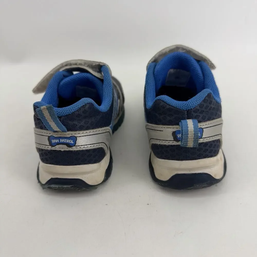 Nickelodeon Paw Patrol Light Up Sneakers Kids Size 9 Blue Cartoon